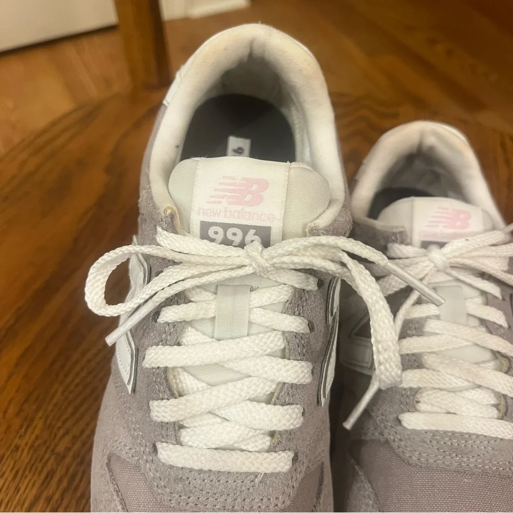 New Balance 996 Grey Pink Sneakers Women’s 7 WL996BC Athletic Lifestyle